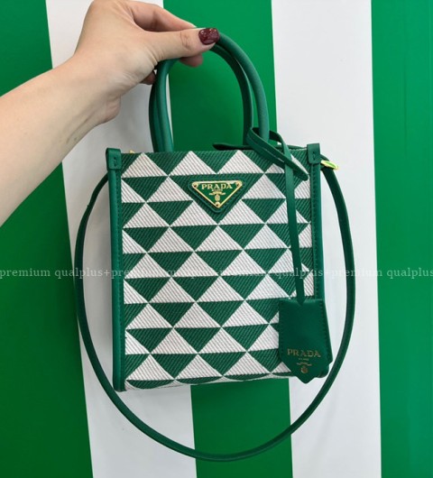 프라다 1BA355 심볼 로고 미니 토트 탑핸들백