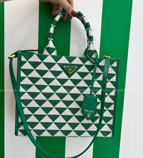 프라다 1BA354 심볼 로고 스몰 토트 탑핸들백