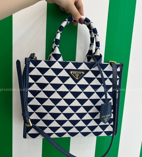 프라다 1BA354 심볼 로고 스몰 토트 탑핸들백