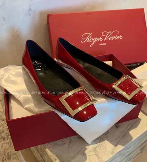 로저비비에 벨 비비에 메탈 버클 펌프스 플랫 여성용