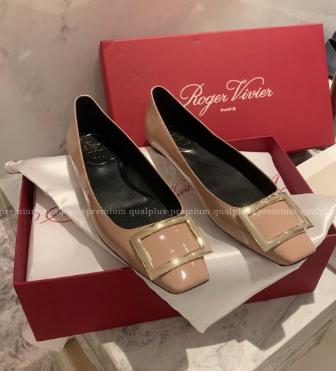 로저비비에 벨 비비에 메탈 버클 펌프스 플랫 여성용