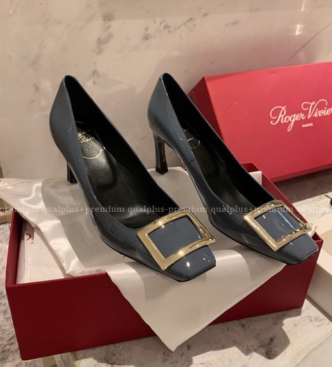 로저비비에 트럼펫 메탈 버클 펌프스 6.5cm 여성용