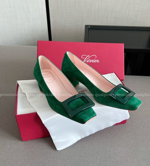 로저비비에 벨 비비에 그래나이트 버클 스웨이드 펌프스 여성용