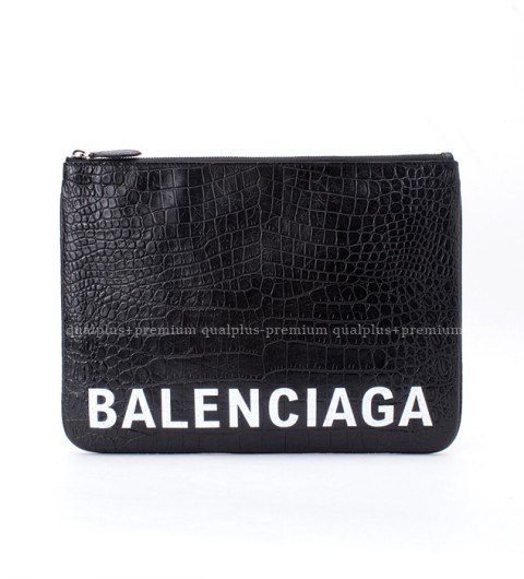 [국내배송] 발*시아가 크로커다일 로고 클러치 남성용