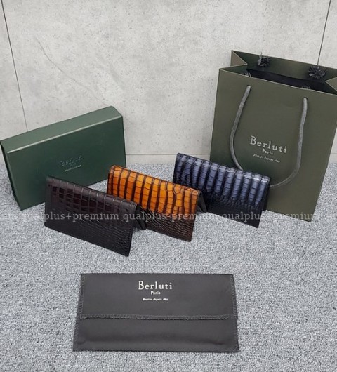 [국내배송] 벨루티 시그니처 악어가죽 장지갑 (3color) 남성용