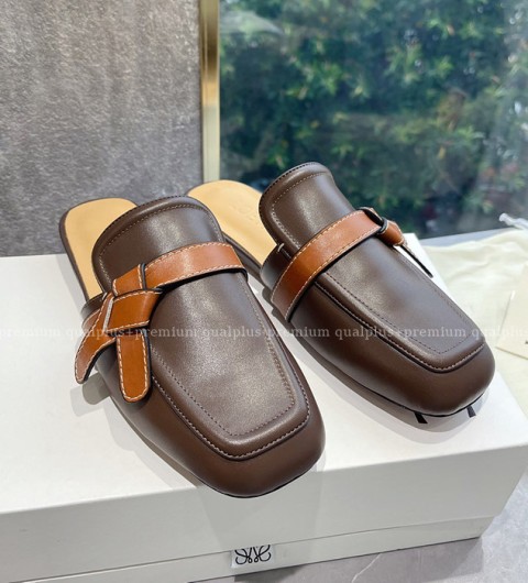 로에베 게이트 플랫 뮬 여성용