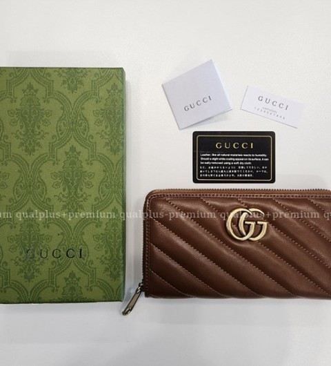 [국내배송] 구* GG 마몽 사선패턴 장지갑