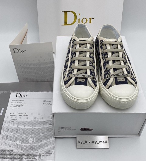 [국내배송] 디* 워크앤 자수 스니커즈 블루 여성용