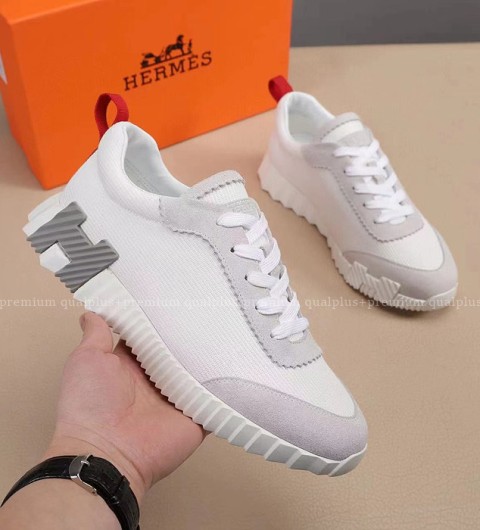 [국내배송] 에*메스 바운싱 스니커즈 화이트 그레이 남녀공용