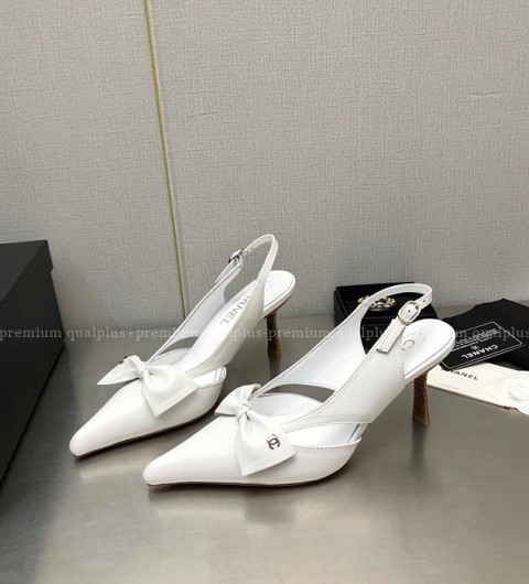 샤넬 리본 펌프스 슬링백 7cm 여성용