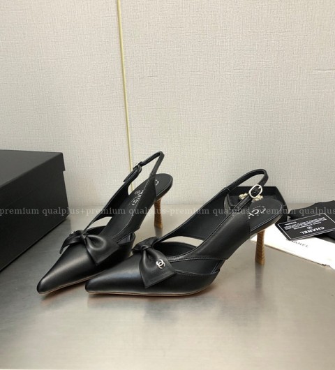 샤넬 리본 펌프스 슬링백 7cm 여성용