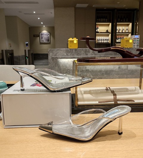 프라다 슬링백 펌프스 8cm 여성용