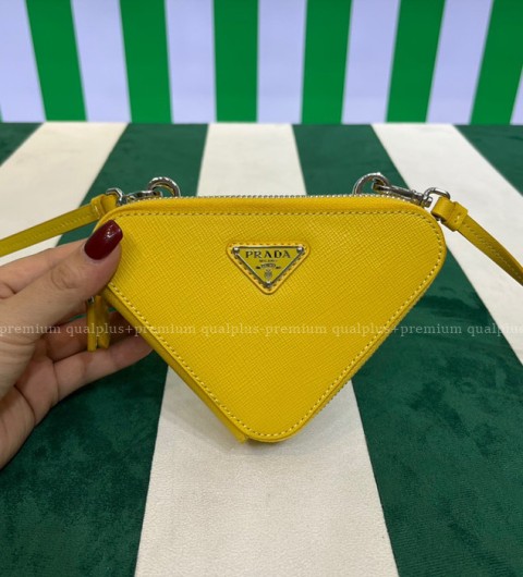 프라다 1NR015 트라이앵글 사피아노 미니 파우치백