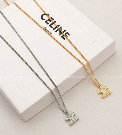 [국내배송] 셀*느 트리옹프 라인스톤 목걸이 (2color)