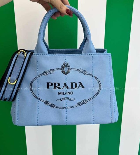 프라다 1BG439 앨러배스터 로고 카나파 토트백