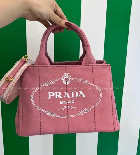 프라다 1BG439 앨러배스터 로고 카나파 토트백