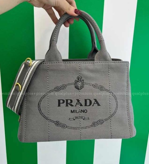 프라다 1BG439 앨러배스터 로고 카나파 토트백