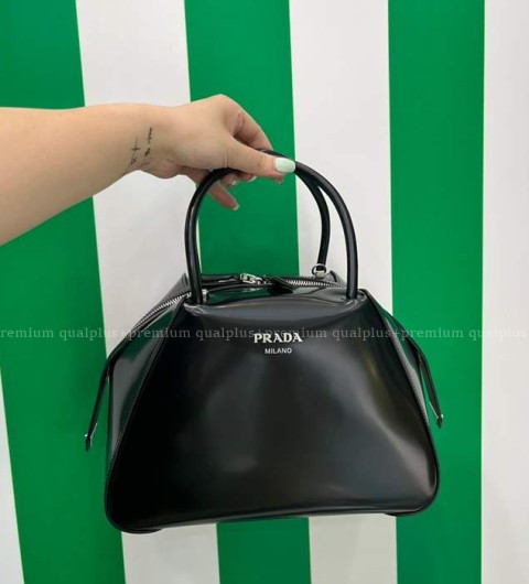 프라다 1BA366 브러쉬드 슈퍼노바 핸드백 스몰
