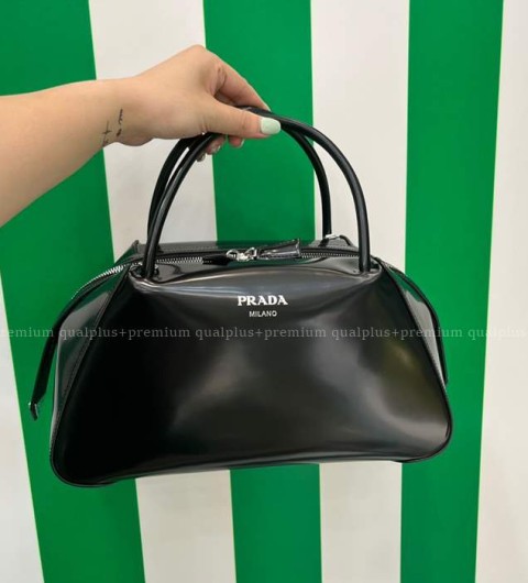 프라다 1BA365 브러쉬드 슈퍼노바 핸드백 미듐