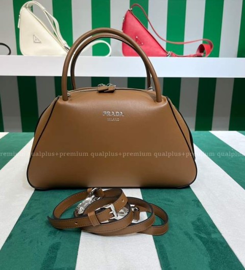 프라다 1BA365 브러쉬드 슈퍼노바 핸드백 미듐
