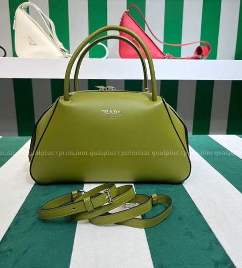 프라다 1BA365 브러쉬드 슈퍼노바 핸드백 미듐