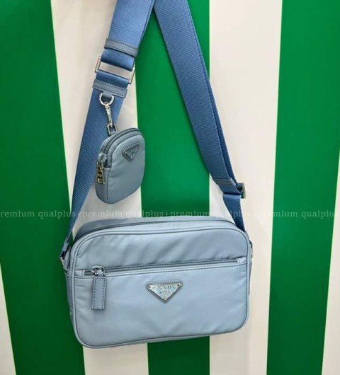 프라다 1BC167 포코노 삼각 로고 카메라 숄더백