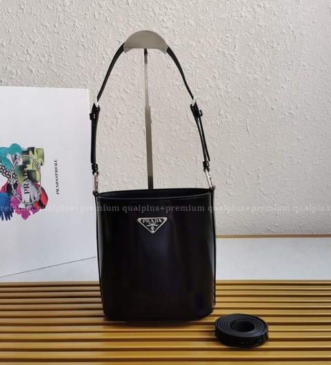 프라다 1BE059 브러시드 버킷백 미니
