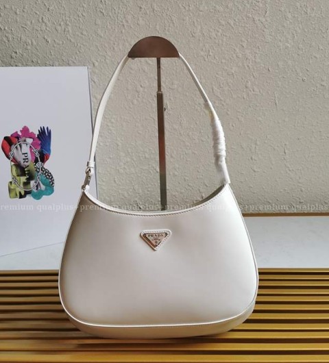 프라다 1BC499 클레오 브러시드 호보 숄더백