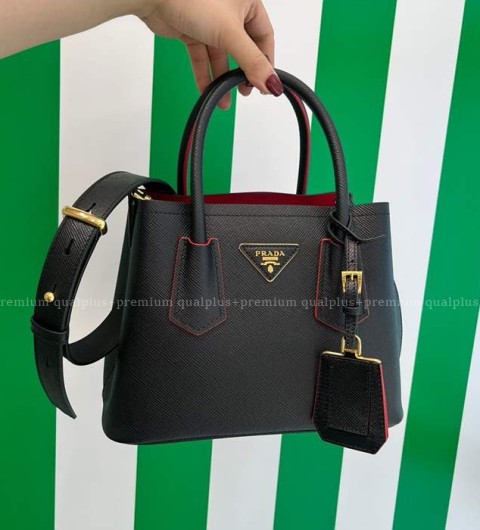프라다 1BG443 더블 두블레 사피아노 토트백 미니