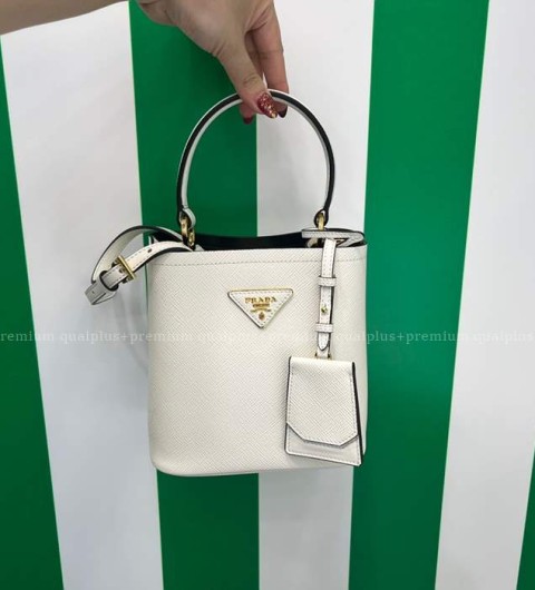 프라다 1BA217 파니에 두블레 사피아노 버킷백 미니