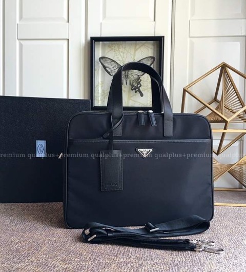 프라다 2VE407 리나일론 사피아노 브리프케이스 서류가방