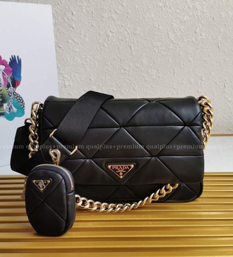 프라다 1BD291 시스템 나파 패치워크 숄더백