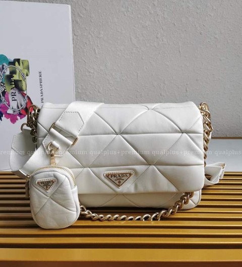 프라다 1BD291 시스템 나파 패치워크 숄더백