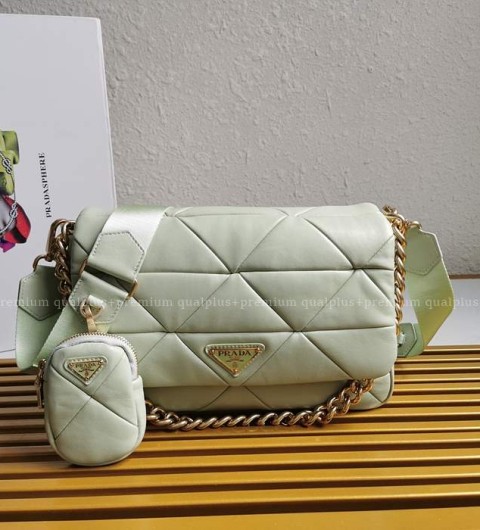 프라다 1BD291 시스템 나파 패치워크 숄더백