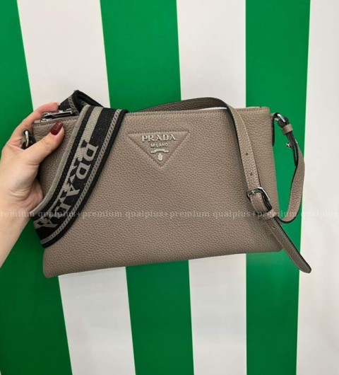 프라다 1BH050 더블 스트랩 크로스백