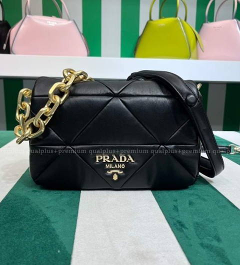 프라다 1BD328 시스템 나파 패치워크 숄더백