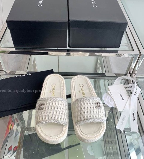 샤넬 뮬 브레이드 슬리퍼 여성용