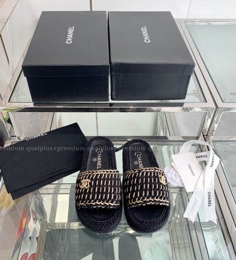 샤넬 뮬 브레이드 슬리퍼 여성용