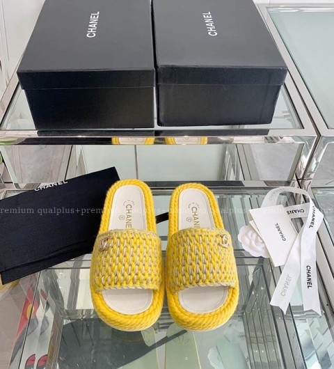 샤넬 뮬 브레이드 슬리퍼 여성용