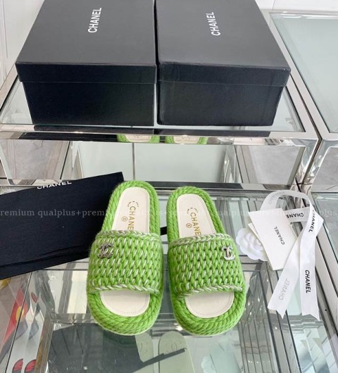 샤넬 뮬 브레이드 슬리퍼 여성용