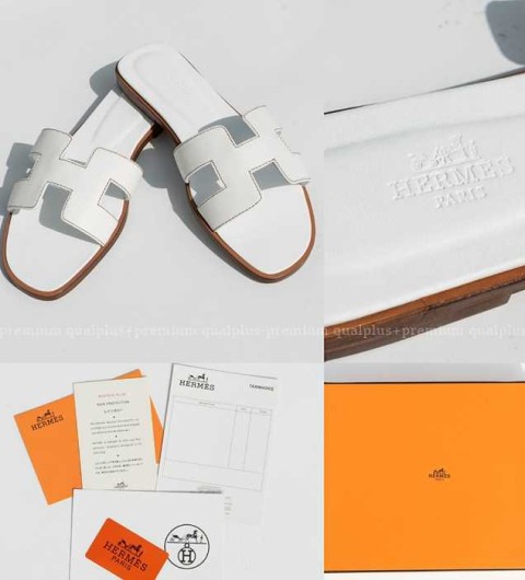 [국내배송] 에*메스 오란 슬리퍼 화이트