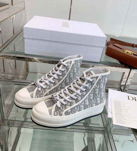 디올 WALK'N'D*OR 워크앤디* 하이탑 플랫폼 스니커즈 여성용