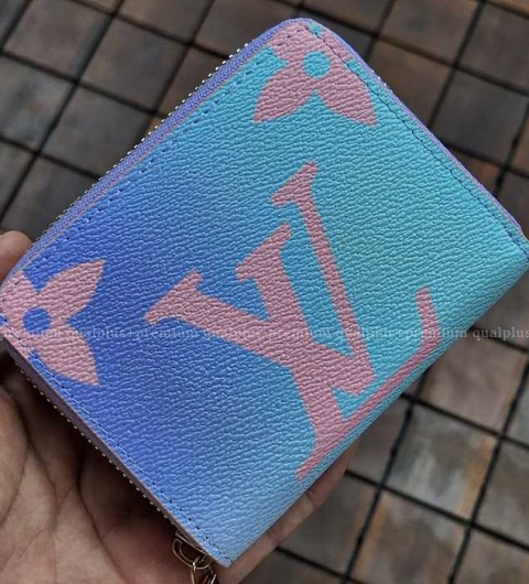 [국내배송] 루*비통 파스텔 지퍼 중지갑 여성용