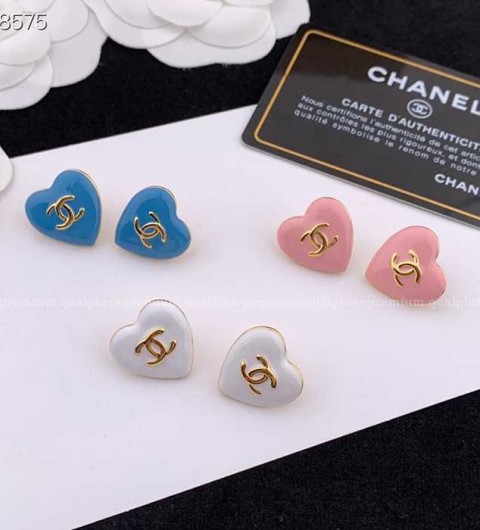 샤넬 CC 드립 하트 귀걸이 여성용 (3color)