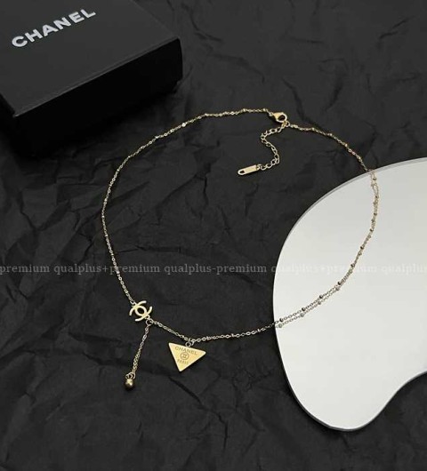 샤넬 CC 트라이앵글 네크리스 목걸이 여성용