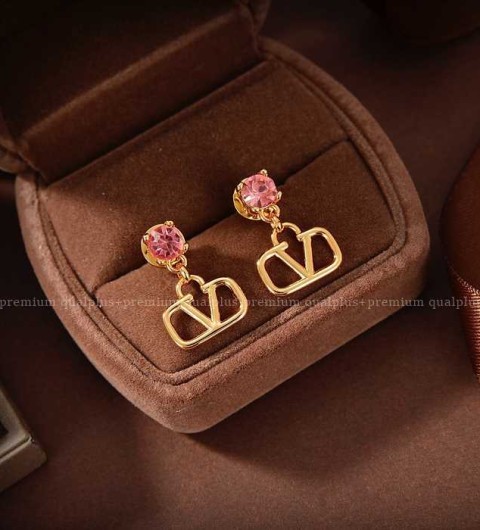 발렌티노 V로고 이어링 귀걸이 여성용