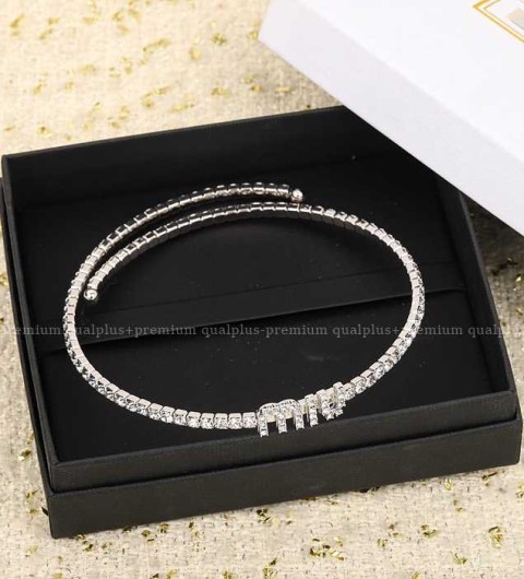 미우미우 메탈 브레이슬릿 목걸이 여성용