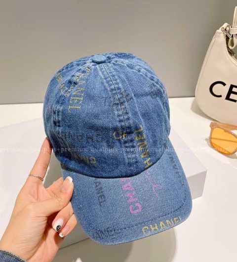 샤넬 데님 볼캡