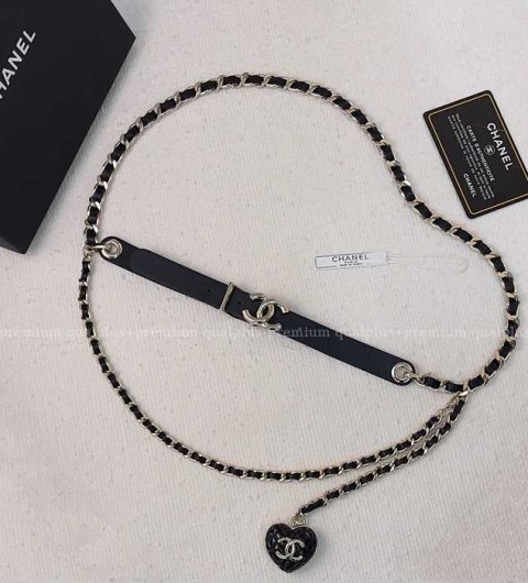 샤넬  CC 하트 체인 네크리스 목걸이 여성용
