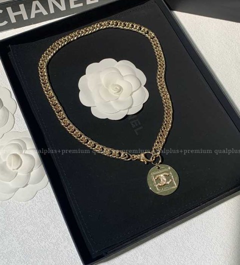 샤넬 CC 빈티지 스퀘어 체인 네크리스 목걸이 여성용